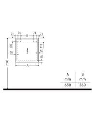 - Duravit L-Cube 650700154 , , 2 ,  ,  LC7550L181800