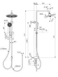 ������� ������� Ideal Standard Ceraflow 25+ ��� ���������, �������/���. ���, 2 ������, ���� BD747AA