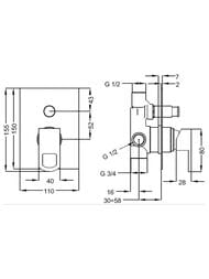 ��������� CEZARES LEVICO-VDIM-01-Cr ��� �����, ������������ � ��������������, �������������