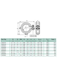 ����� Walraven KSB1 � epdm, 2" M8 59-62��,  3363062