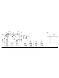 ����� ��������� Duravit XViu 1010�400�480 1 ����, ����� ������/������� XV40270B122