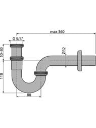 ����� ��� ����������� Alcaplast A432 � �����.������ 1 1/4"/32, �����������., ��� �������, "U-�����"