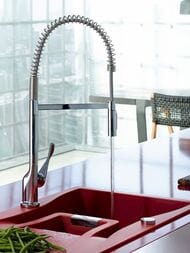 Смеситель Axor Citterio 39840 Semi Pro для кухни однозахватный,вытяжной поворотный излив 270 мм,хром — изображение 2