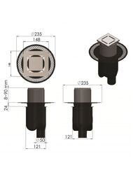 ���� ������� BERGES PLATZ Norma 150�150, ��. ������, ����. ������ S-����� D50/105�� �30/80��, 091059