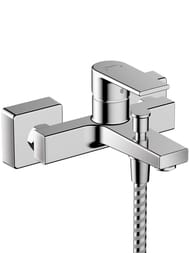 Смеситель для ванны/душа Hansgrohe Vernis Shape 71453000 настенный, 2 уровня расхода воды, хром — миниатюра 1