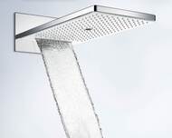 Верхний душ Hansgrohe Rainmaker Select 580 3jet (586х258) встраиваемый, хром/черный 24001600