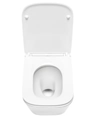 Унитаз подвесной TECEspring S 340х350х515 безободковый, с сиденьем, Tornado flush, белый 9700996