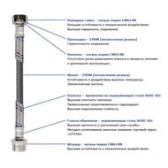 Подводка для воды ГИГАНТ 3/4" ГГ L- 80см