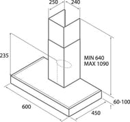 ������� JETAIR Pola P 60 INX (600�450) 700 �3/�, 140 ��, ����. ����� 55916908A
