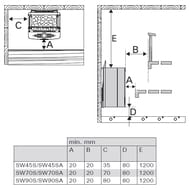 ������������� ���� HARVIA Wall Combi SW70S � ���������������, ��� ������ HSW700400S