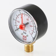 Манометр Valtec, 0-10 бар, 1/4", D50мм, нижнее подкл (радиальное), арт.VT.TM50.D.02