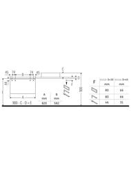      Duravit L-Cube 820400477 2 ,   LC580702222