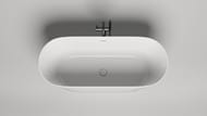Ванна отдельностоящая Salini Mona 102922M 1700х720х585 S-Stone, белый матовый