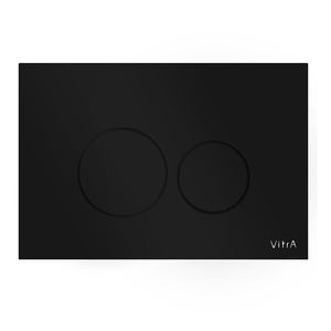 Клавиша смыва двойная VITRA Origin корпус из закаленного стекла, цвет черный 740-1601