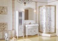 Пенал Opadiris Лоренцо (452х362х1755) левосторонний, напольный, белый матовый Z0000008217