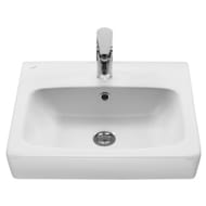 Раковина Aquaton Нео 50 1WH302184 500х170х430 мм, перелив, отверстие под смеситель, белая керамика