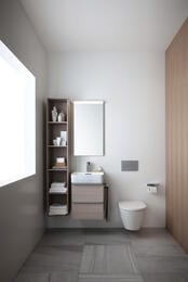 Унитаз-биде Laufen CLEANET RIVA 820691 (600х395х415) безободковый, подвесной, с пду, покрытие LCC