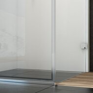 Душевой уголок RAVAK BRILLIANT BSDPS-90/90L (895х895х1950) распашная дверь, стекло, хром+Transparent