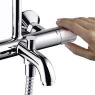 Душевая система Hansgrohe Vernis Blend 26274000 1jet термостат для ванны, верхний и ручной душ, хром