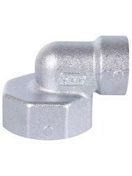 Уголок FAR 3/4"Вх1/2"В переходной, для коллекторов, хромированный, FK 4050 3412