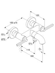 ��������� KLUDI Nova Fonte Puristic ��� �����/����, �������������, ���� 205400515