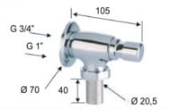 ���� ���������� 3/4" Remer Tempor TE170, ����