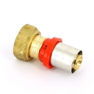 Евроконус пресс Tiemme 16х1/2" с накидной гайкой, для коллектора 1650028 / 1668G1604CZ