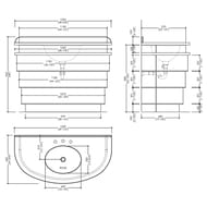     Devon&Devon Summertime (1250620890) granito nero/antiqued aluminium leaf