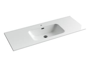 Раковина накладная Ceramicanova Element 1210х465х180 перелив, отв. под смеситель, белый CN7006