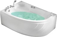Акриловая ванна Gemy (1500х1000) гидромассажная, с хромотерапией, левая G9009 B L