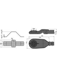 Сифон для душевого лотка Alcaplast APZ-S6 DN40 экстранизкий, с комплектом регулируемых ножек