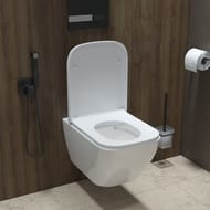 Унитаз подвесной IDDIS Torr TORRDSEi25 безободковый, 520х360х420 с сиденьем микролифт, белый