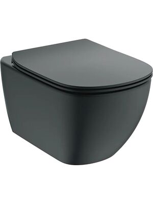 Унитаз подвесной Ideal Standard IdealMood 535х365 без ободка, сиденье микролифт, черный мат. T4665V3
