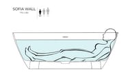 Ванна пристенная Salini Sofia Wall S-stone 102522M 1700х800х580 иск. камень, белый матовый