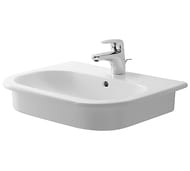 Умывальник встраиваемый сверху DURAVIT D-CODE 545х435х180 отверстие под смес., перелив 0337540000