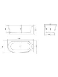 ����� ��������� BelBagno BB410-1700-780-R (1700�780�600) �������, ������, � ��������