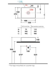 �������� Globo T-EDGE 500�370 ���������, ��� ��������� ��� ���������, ����� B6R54BI