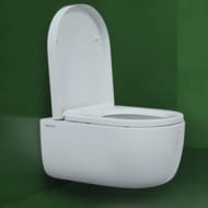 Унитаз подвесной Berges EGO XL 540х360х330 безободковый, сиденье Toma SO микролифт, белый 082124