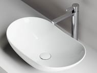 Раковина накладная Ceramicanova Element 615х360х155 овальная, без перелива, белый CN6015