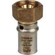 Переходник STOUT 1/2"х16 для металлопластиковых труб прессовой с накидной гайкой SFP-0016-001216