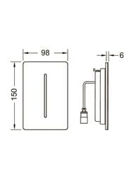 ������� ����� TECE Filo Solid Urinal ��� ��������, ��� ���������, �����, ������ ������� 9242077