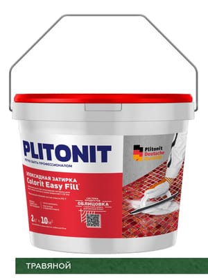 Затирка эпоксидная PLITONIT Colorit EasyFill травяной, 2 кг
