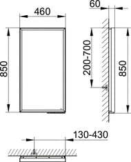 ������� Keuco Royal Lumos 460�850�60 � ����������, ������, ������, ������. 14597 171000