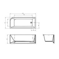 Ванна акриловая BelBagno BB712-1700-730-L (1700х730х580) угловая, левая, белый