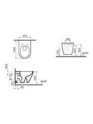 Комплект: Инсталляция Vitra+Унитаз Integra Round+сиденье с микролифтом+клавиша смыва 9004B003-7202