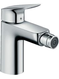 Смеситель Hansgrohe Logis 71200000 для биде однозахватный, фиксированный излив, донный клапан, хром — миниатюра 1
