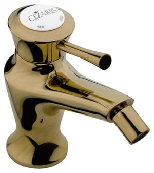 Смеситель CEZARES GIUBILEO-BSM1-02 для биде, однозахватный, донный клапан, бронза