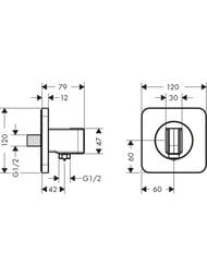 ��������� ����������� Axor Citterio E � ���������� 36724250 ����������� ������