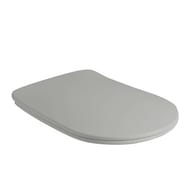 Сиденье для унитаза Kerasan Nolita SLIM 539159 быстросъемное, микролифт, серый матовый/петли хром
