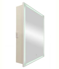 Зеркало-шкаф Континент Allure 600х800 правый, подсветка, розетка, сенсорный выключатель